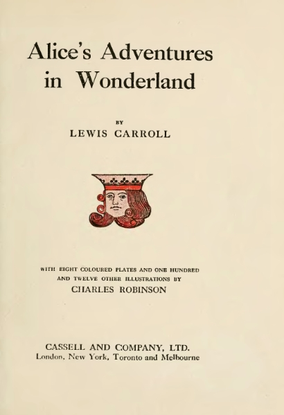 File:Carroll - Alice's Adventures in Wonderland.djvu